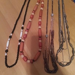4 long necklaces